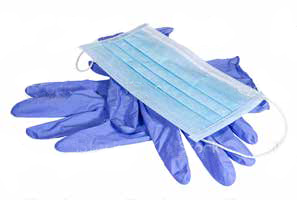Face masks and gloves