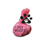 pet waste in bag for trash
