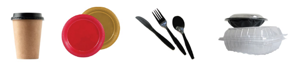 Single-use foodware imagery