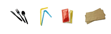 Single-use foodware accessories