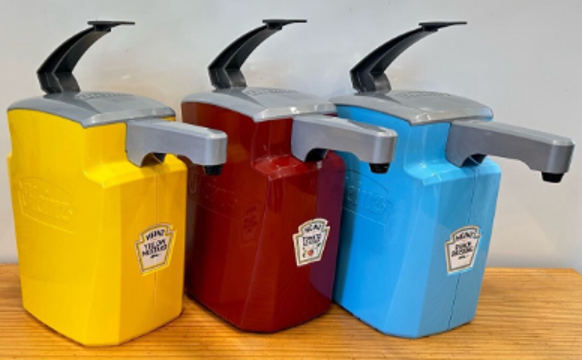 Bulk single-use condiment dispensers